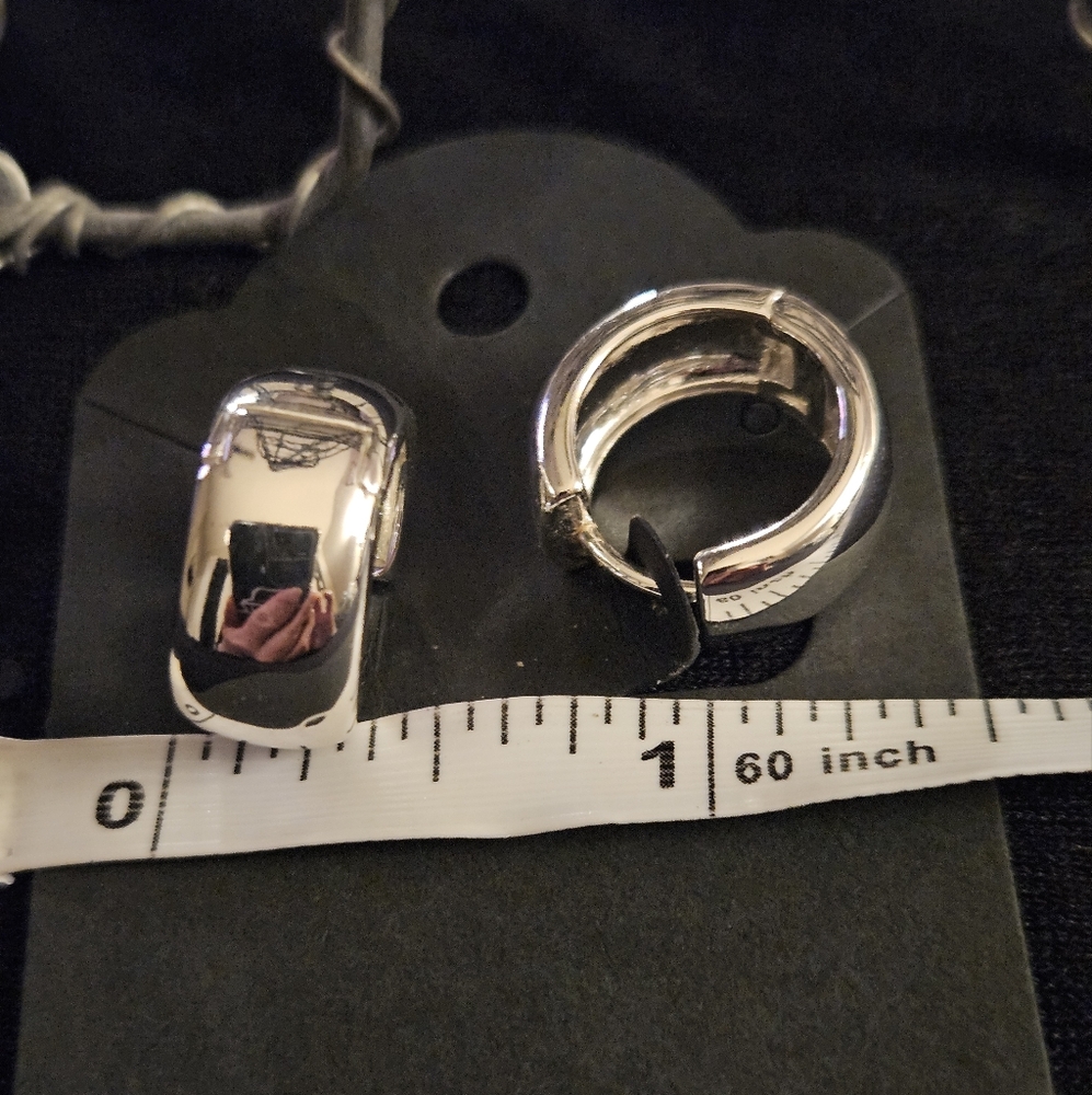 Silver Plated Hoop Earrings